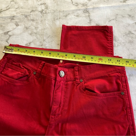 Elie Tahari 💋 bright red ❤️ soft jeans - Picture 6 of 9